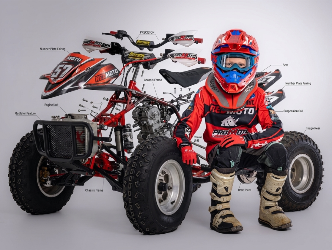 Rocco Kubarsepp võistlusmasinal numbriga 57